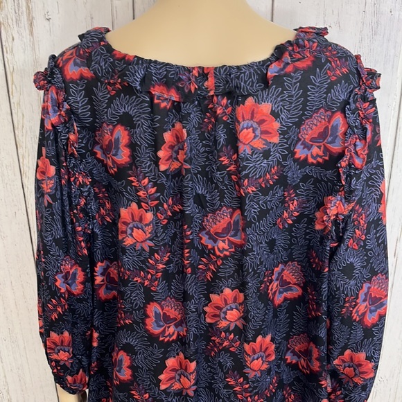 NWT Jessica Simpson Lucia Lace Up Blouse - Picture 9 of 13